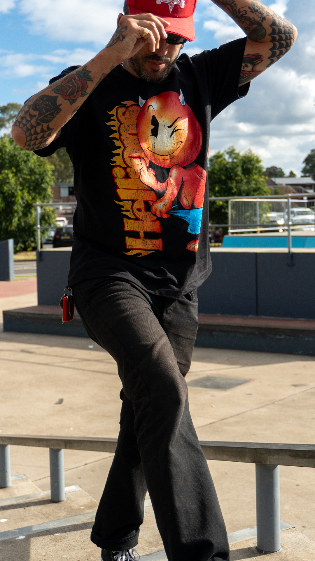 Cheeky Mascot T-Shirt (Black)