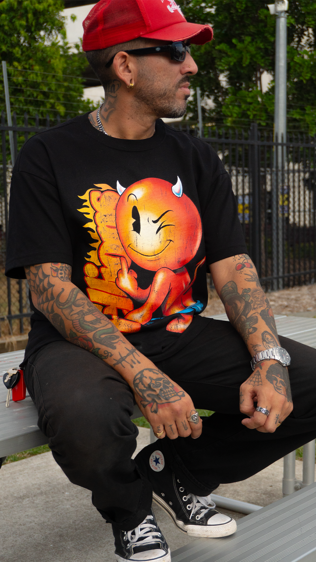 Cheeky Mascot T-Shirt (Black)