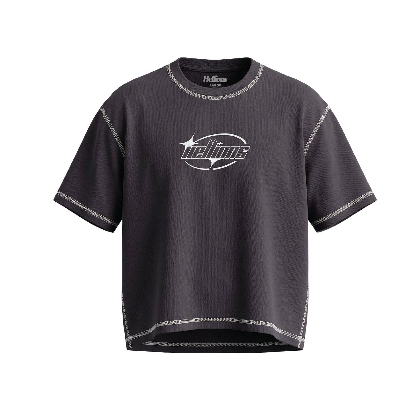 Contrast Box T-Shirt (Navy)